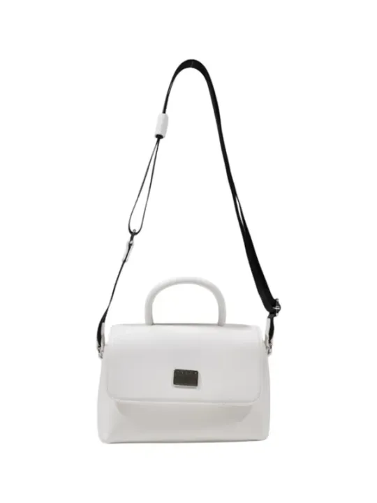 Weiße Tommy Hilfiger Umhängetasche Leder