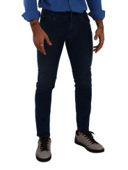 Jeans & Pants Sleek Dark Blue Slim Fit Jeans 800,00 € 8054802817849 | Planet-Deluxe