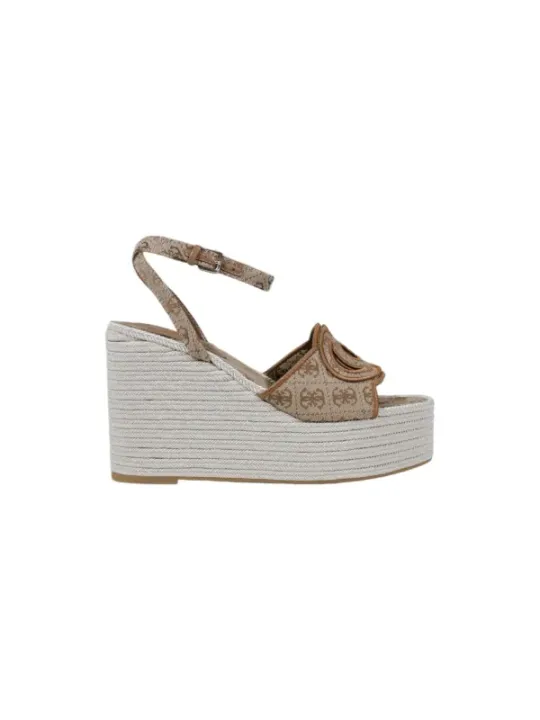 Beige Guess Keilabsatz mit Seil.