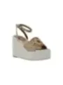 Guess silberne Sandale mit Riemchen
