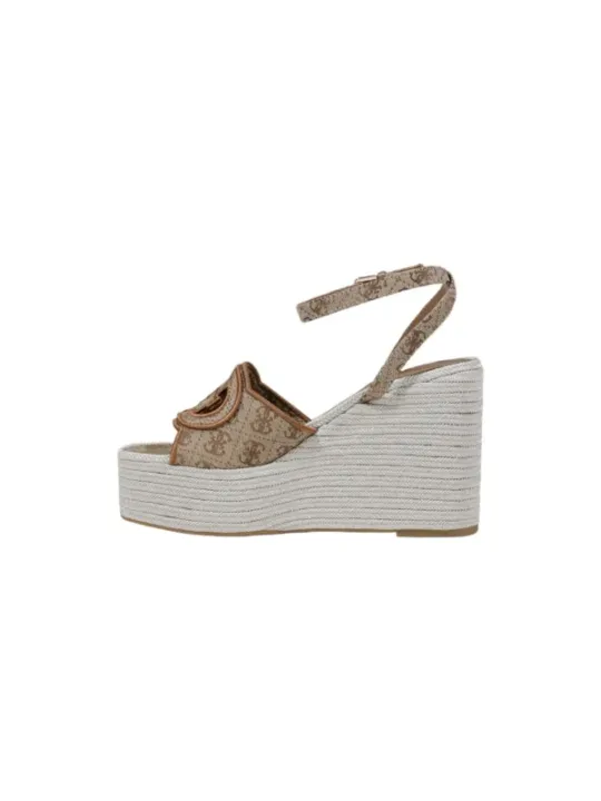 Beige Guess Keilsandalen mit Riemen