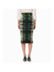 Skirts Chic Tartan Knit Skirt in Lush Green 280,00 € 8050246661529 | Planet-Deluxe