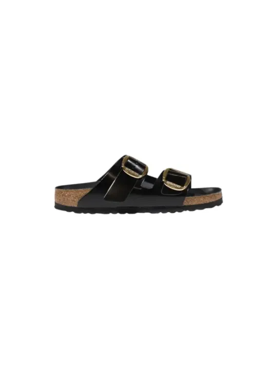 Blaue Birkenstock-Sandale mit Schnallen