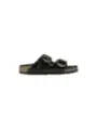Blaue Birkenstock-Sandale mit Schnallen