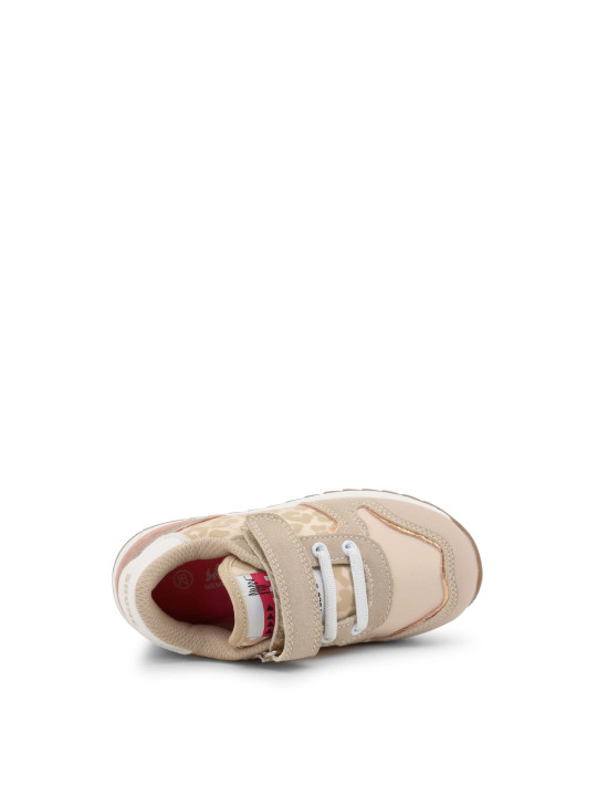 Rosa Kinder-Sneakers mit Leopardenmuster