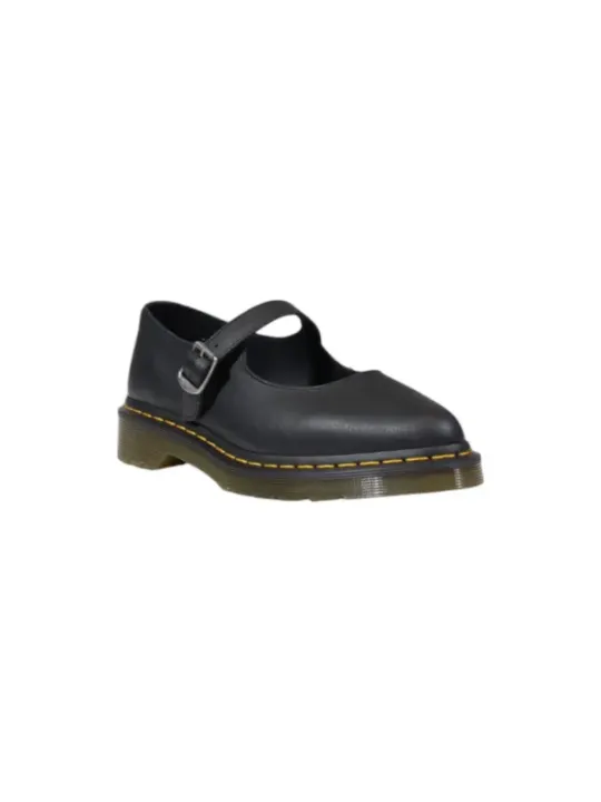 Schwarze Leder Mary Jane Oxford