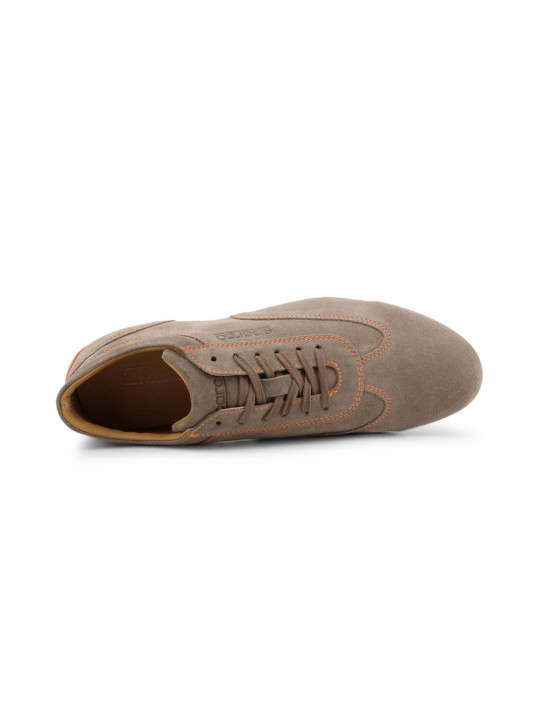 Taupe Wildleder Rennfahrerschuhe