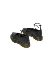 Schwarze Leder Schuhe mit Gelb