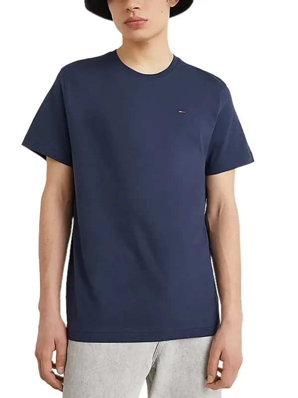 Tommy Hilfiger blaues Baumwoll-T-Shirt Tommy Hilfiger blaues Baumwoll-T-Shirt