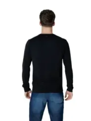 Schwarzes Baumwoll-Langarmshirt Napapijri 483919