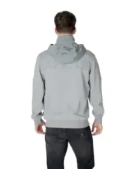 Grauer Napapijri Hoodie mit Logo