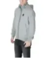Graue Napapijri Kapuzenjacke mit Logo