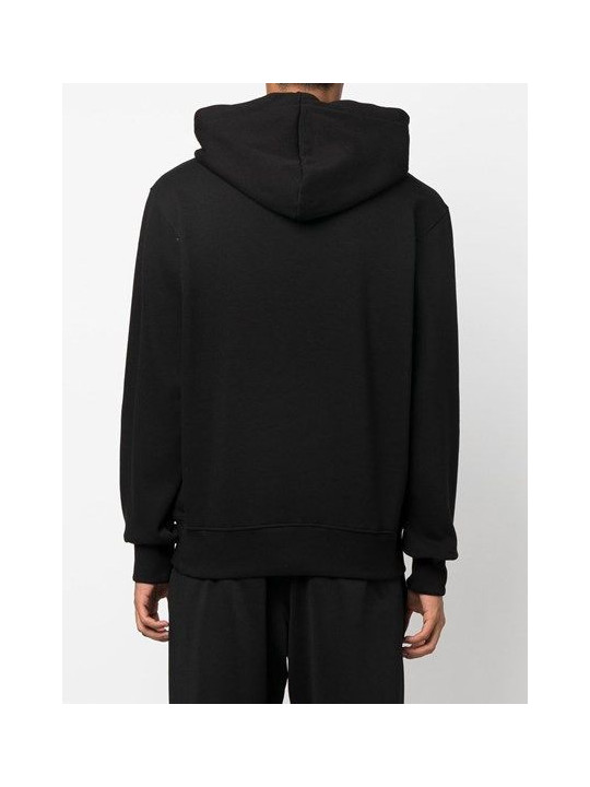 Sweaters Chic Black Hooded Sweatshirt 370,00 € 8058987956317 | Planet-Deluxe