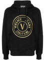 Sweaters Chic Black Hooded Sweatshirt 370,00 € 8058987956317 | Planet-Deluxe