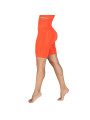 Erdbeer rotfarbene Damen-Knee-Leggings
