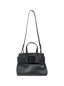 Schwarze Armani Exchange Handtasche Leder