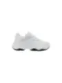 Weiße Leder-Sneakers mit dicker Sohle