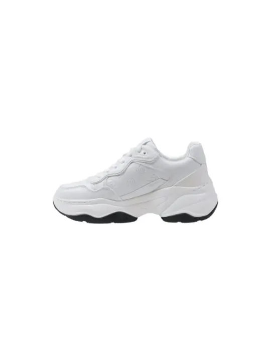 Weiße Guess 483838 Sportschuhe Seitenansicht
