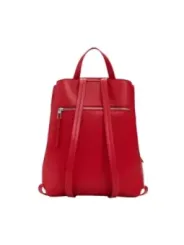 Roter Desigual Leder Rucksack stilvoll