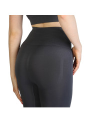 Graue gerippte High-Waist-Shapewear-Strumpfhose