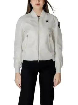 Blauer 483911 leichte Nylonjacke Elfenbein