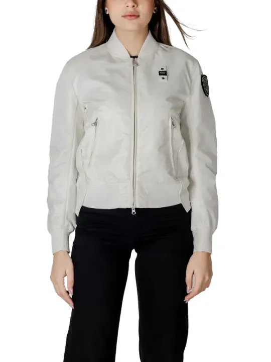 Blauer 483911 leichte Nylonjacke Elfenbein