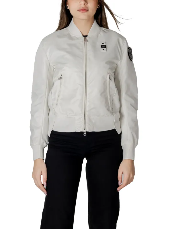 Blauer 483911 leichte Nylonjacke Elfenbein