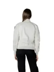 Graue Blauer Softshelljacke mit Taschen