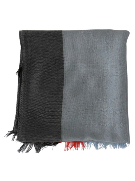 Scarves Elegant Gray Italian Cotton Scarf 150,00 € 8050246180990 | Planet-Deluxe