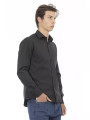 Shirts Elite Gray Slim Fit Italian Collar Shirt 190,00 € 2000049166000 | Planet-Deluxe