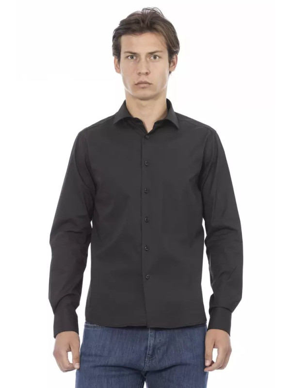 Shirts Elite Gray Slim Fit Italian Collar Shirt 190,00 € 2000049166000 | Planet-Deluxe