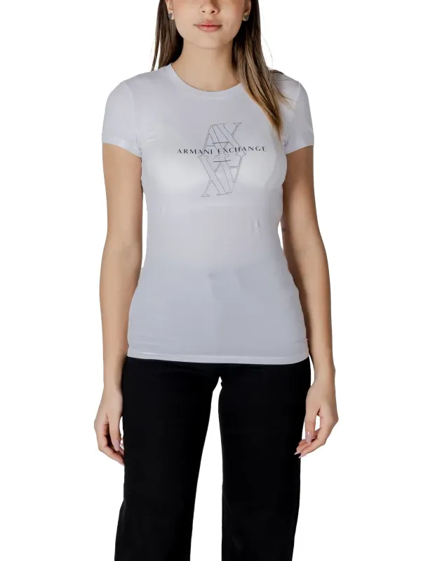 Weißes Armani Exchange Logo T-Shirt Weißes Armani Exchange Logo T-Shirt