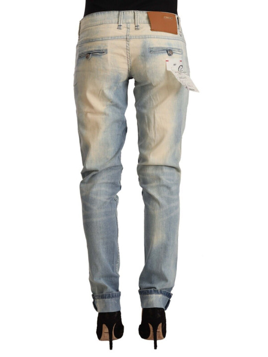 Jeans & Pants Chic Light Blue Skinny Cotton Jeans 300,00 € 8034166203564 | Planet-Deluxe