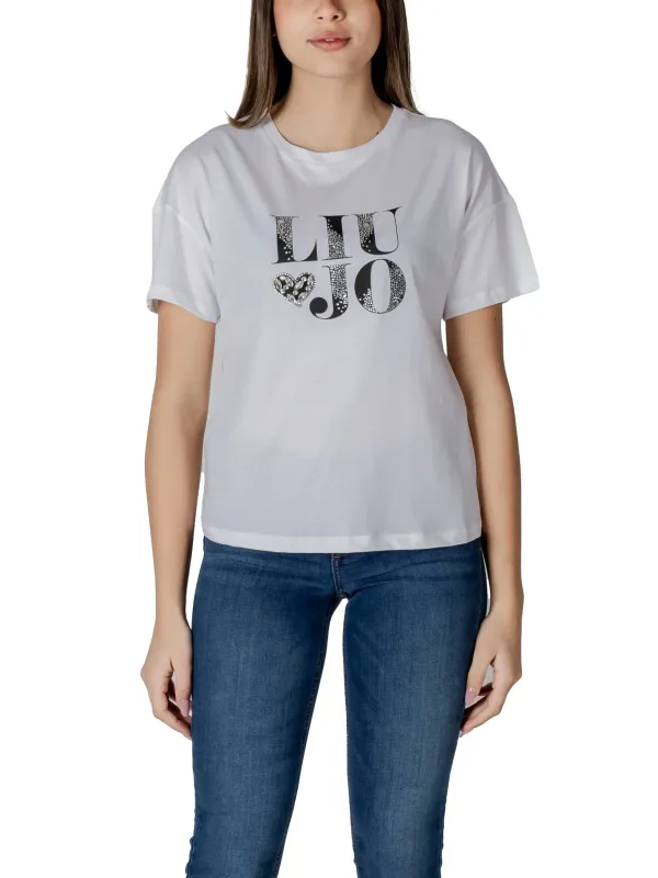 Weißes Liu Jo T-Shirt Logo