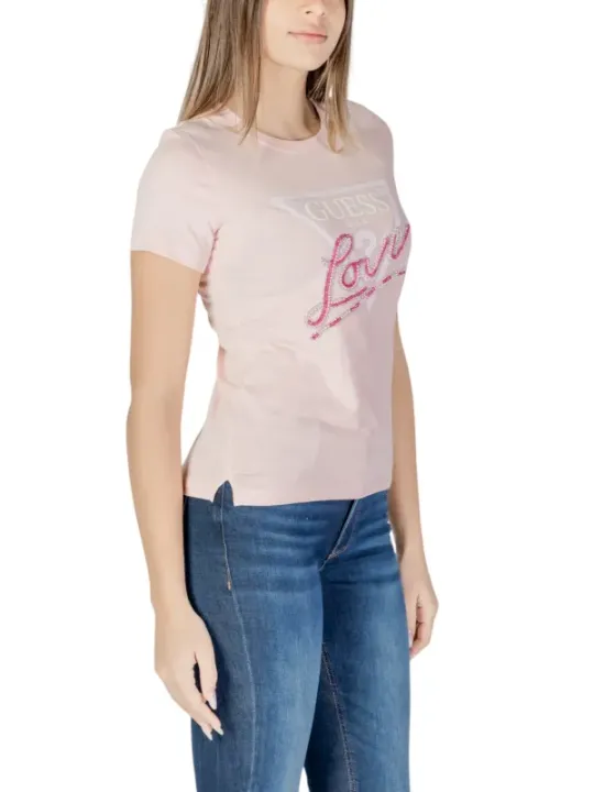 Pink Guess Love T-Shirt