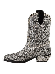 Boots Crystal-Embellished Black Suede Boots 7.000,00 € 8058301885132 | Planet-Deluxe