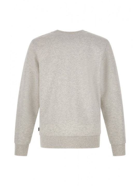 Sweaters Elegant Grey Round Neck Cotton Sweatshirt 160,00 € 9001110166 | Planet-Deluxe