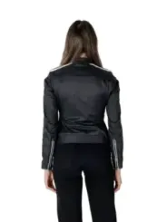 Schwarze Blauer Jacke mit Reißverschluss