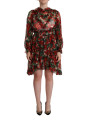 Dresses Floral Silk Mini Knee High Dress 3.600,00 € 8050249424756 | Planet-Deluxe