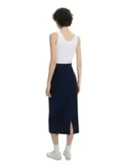 Marineblauer Rock, Weißes Tanktop