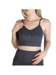 Charcoal grau Sport-BH nahtlos bequem