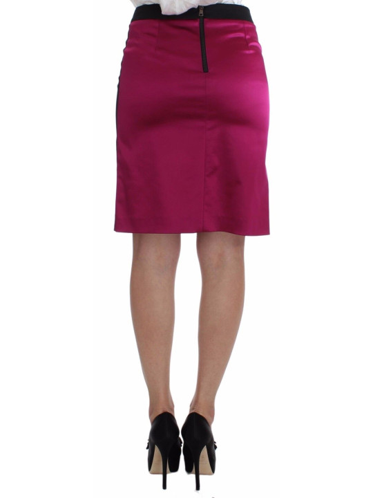 Skirts Elegant Pencil Skirt in Black and Pink 300,00 € 8033835792040 | Planet-Deluxe