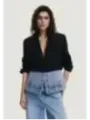 Stylische Desigual Denim-Blazer-Kombination