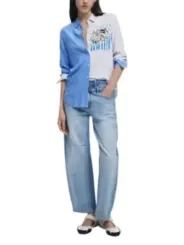 Weiße Bluse mit Jeans