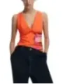 Orange Desigual Tanktop Blume