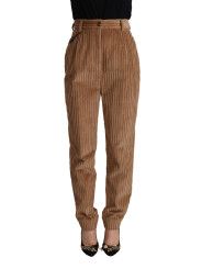 Jeans & Pants Elegant High-Waisted Tapered Corduroy Pants 1.700,00 € 8057155214761 | Planet-Deluxe