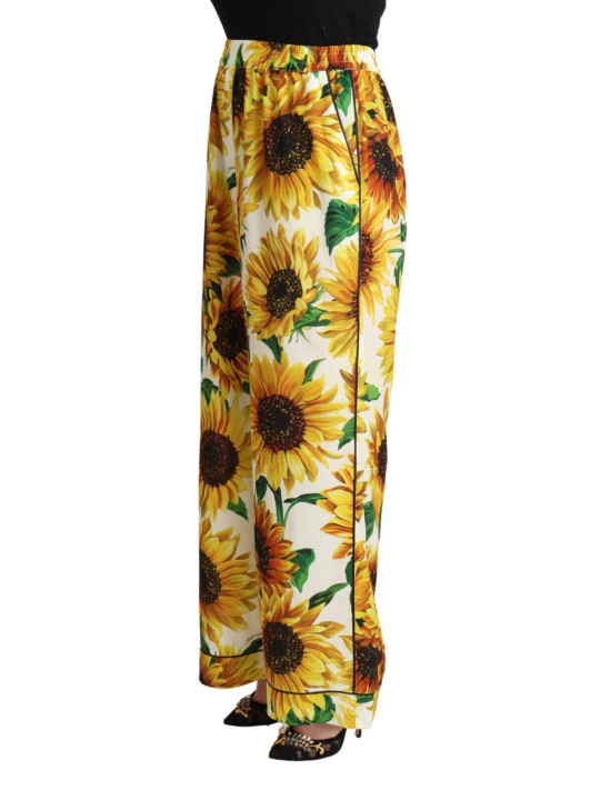 Jeans & Pants Elegant Sunflower Wide Leg Pants 1.700,00 € 8059579237944 | Planet-Deluxe