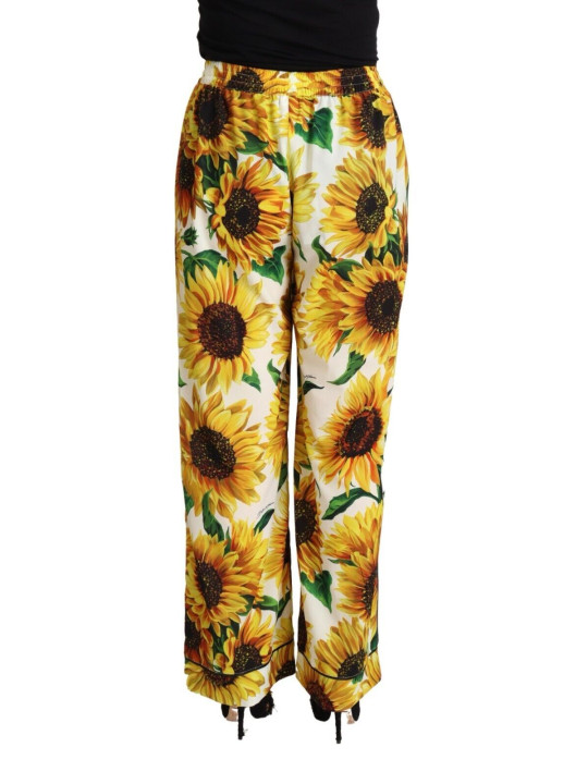 Jeans & Pants Elegant Sunflower Wide Leg Pants 1.700,00 € 8059579237944 | Planet-Deluxe