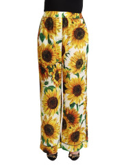 Jeans & Pants Elegant Sunflower Wide Leg Pants 1.700,00 € 8059579237944 | Planet-Deluxe