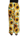 Jeans & Pants Elegant Sunflower Wide Leg Pants 1.700,00 € 8059579237944 | Planet-Deluxe